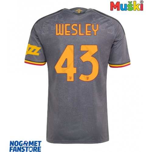 AS Roma Wesley Franca #43 Rezervni Dres 2026-27 Kratak Rukav
